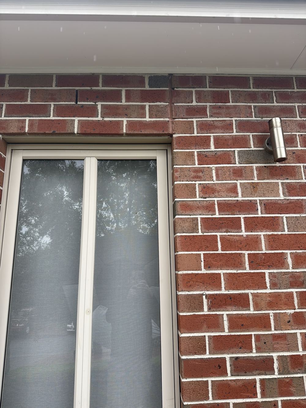 Brick articulation joint stopping at a window instead of running through, found during a pre-purchase inspection in Berwick